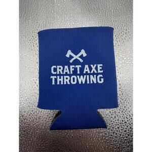 Craft Axe Throwing Blue Soft Can Koozie  - NWOB